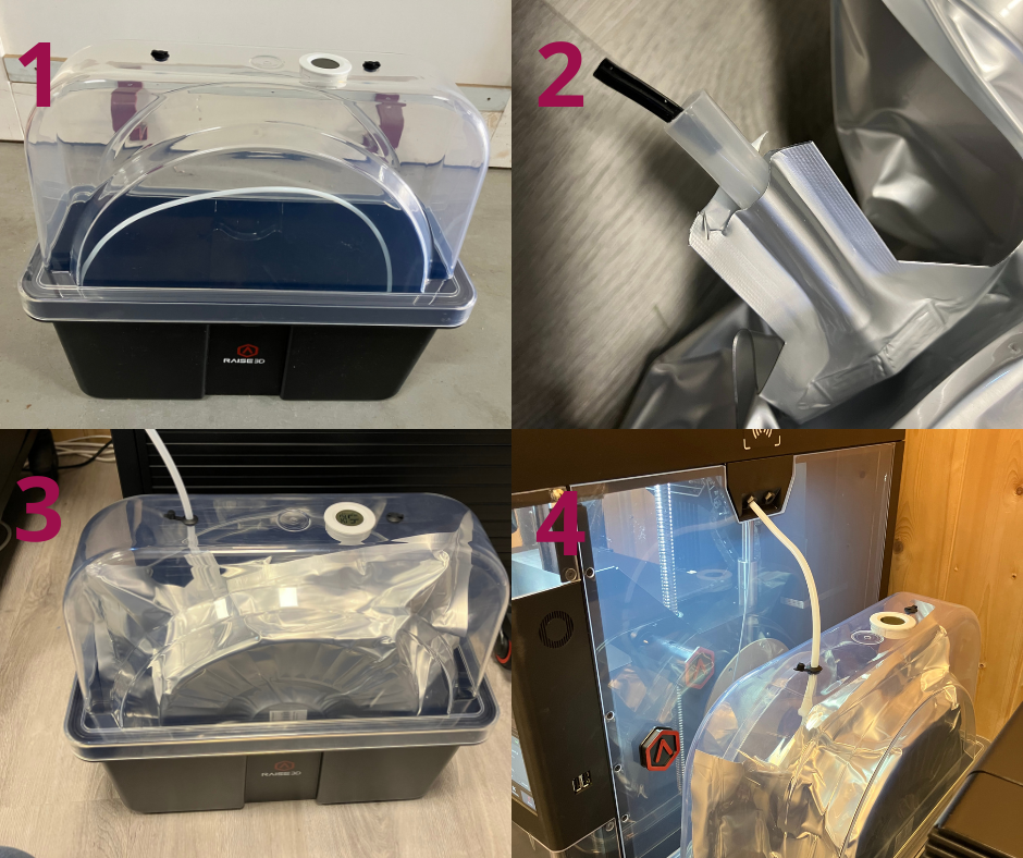 Raise3D Hyper Speed Filament 2,5 kg in sealed bag in Raise3D Filamentbox | Bits2Atoms