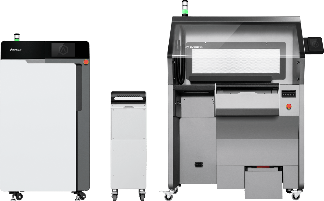 Raise3D RMS220 SLS 3D-printer met Raise3D C220-P Reinigingsstation en Raise3D Build Unit 220 - Bits2Atoms