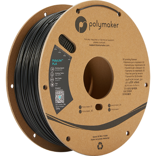 Polymaker PolyLite PLA Black – Zwart PLA filament