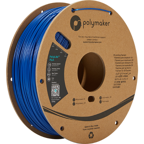 Polymaker PolyLite PLA Blue - Blauw filament