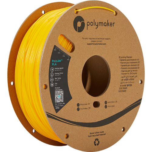 Polymaker PolyLite PLA Yellow – Geel filament