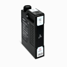 Raise3D High Clear Resin 1kg fles, gezien van linksvoor