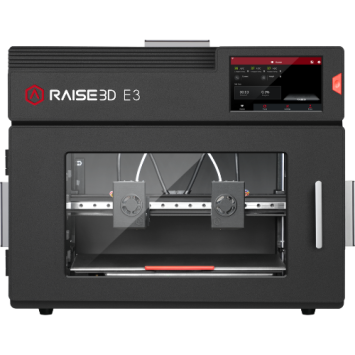 Raise3D E3 3D-printer vooraanzicht – professionele IDEX 3D-printer