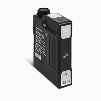 Raise3D Rigid 3K Grey Resin 1kg fles, gezien van linksvoor